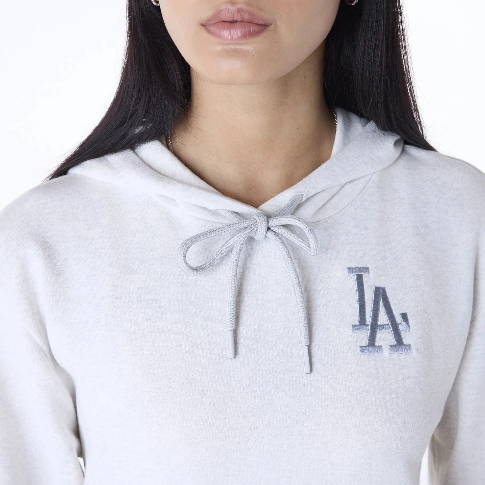 LA Dodgers Womens MLB League Essential Grey Pullover Hoodie NEW ERA