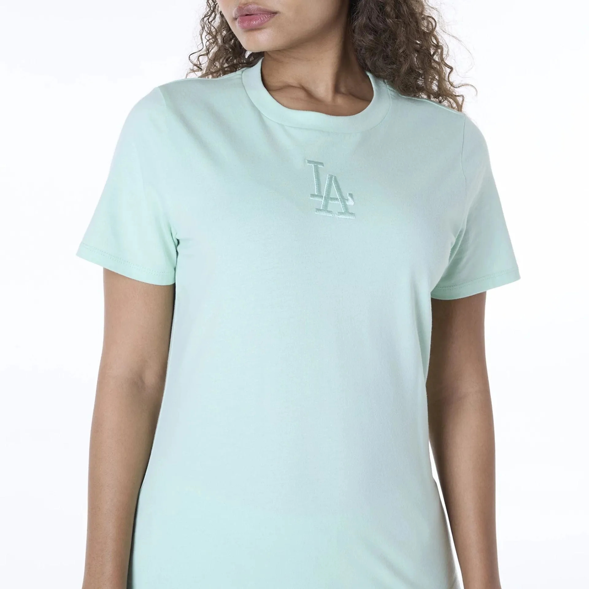 LA Dodgers Womens MLB League Essential Pastel Green T-Shirt NEW ERA