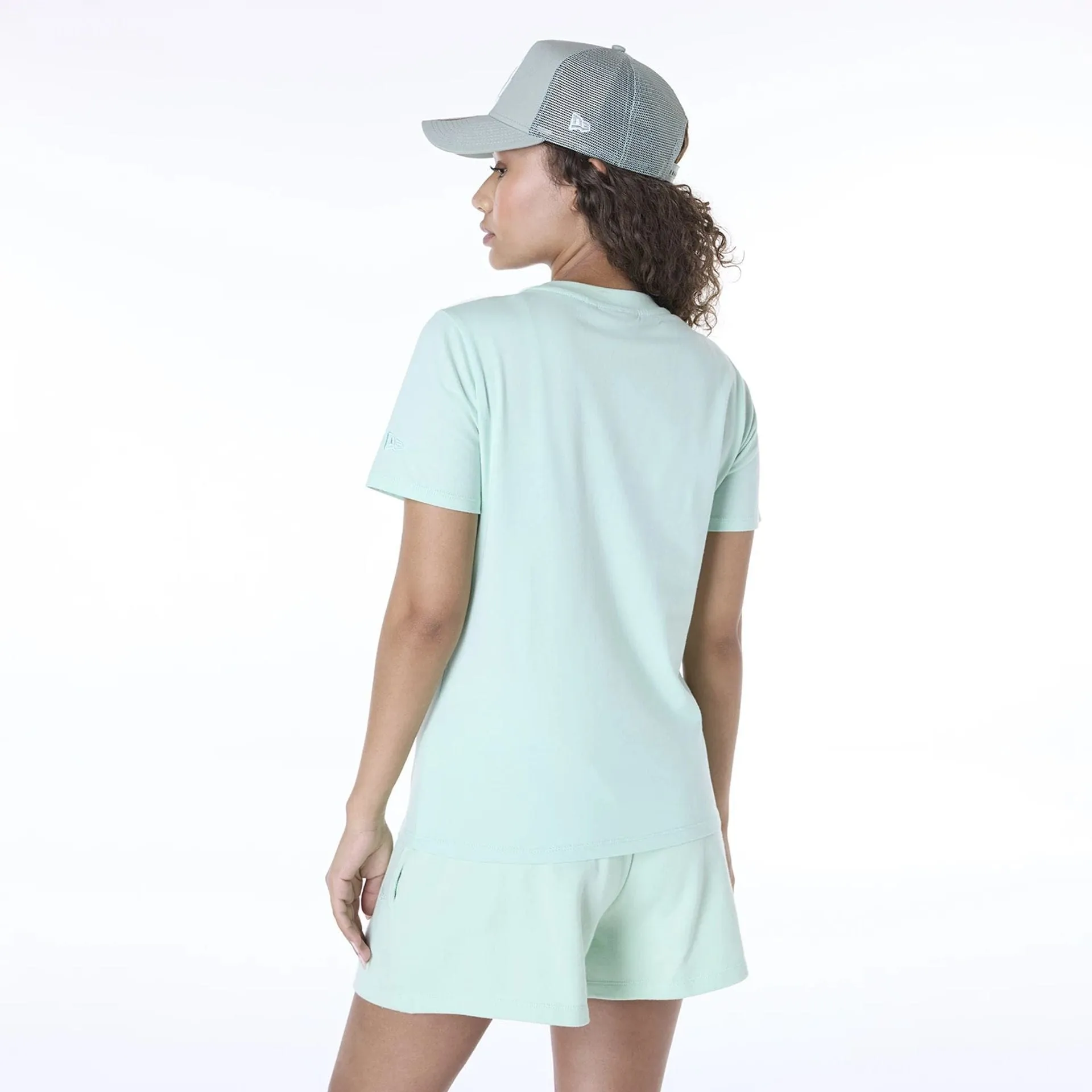 LA Dodgers Womens MLB League Essential Pastel Green T-Shirt NEW ERA