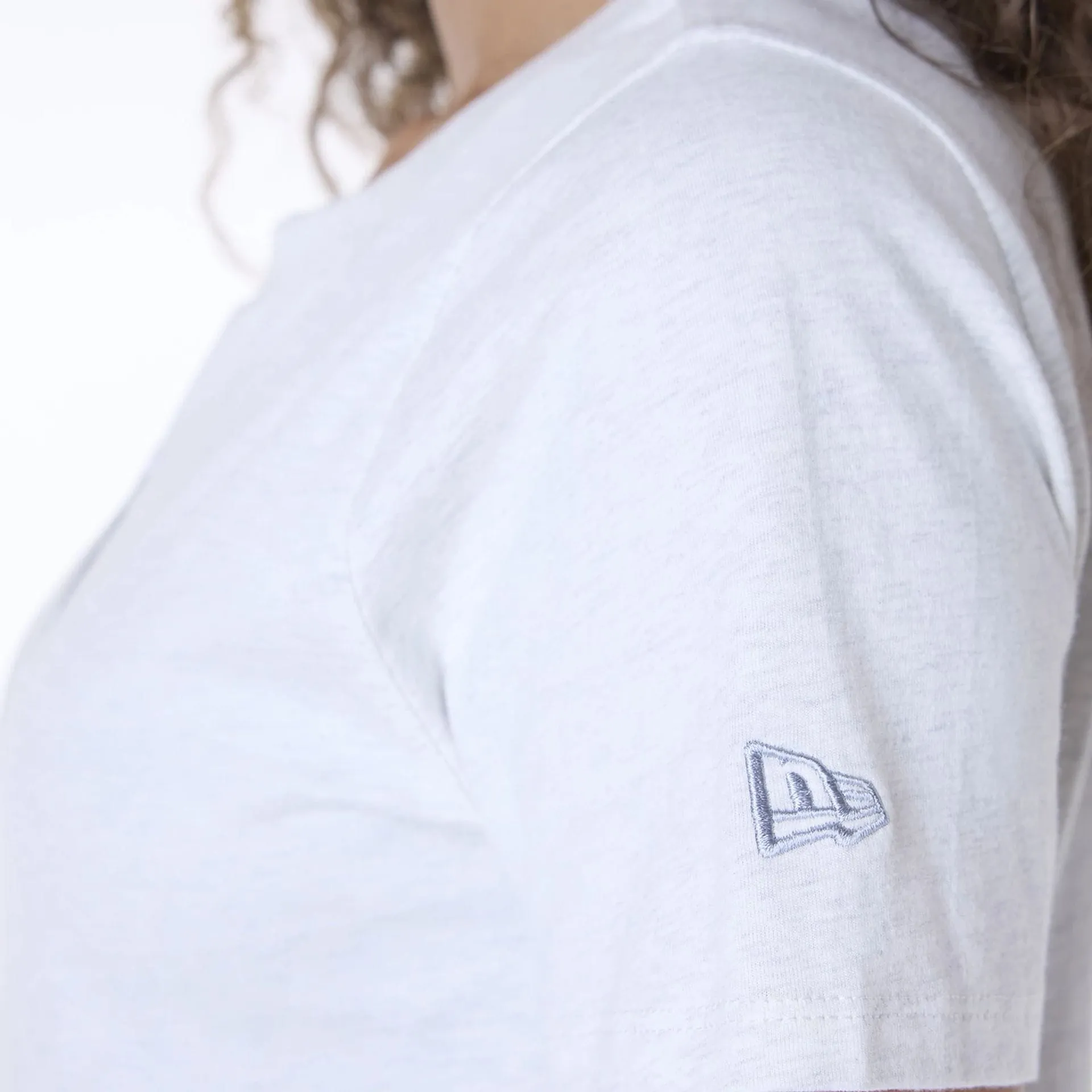 LA Dodgers Womens MLB League Essential Pastel Grey T-Shirt NEW ERA