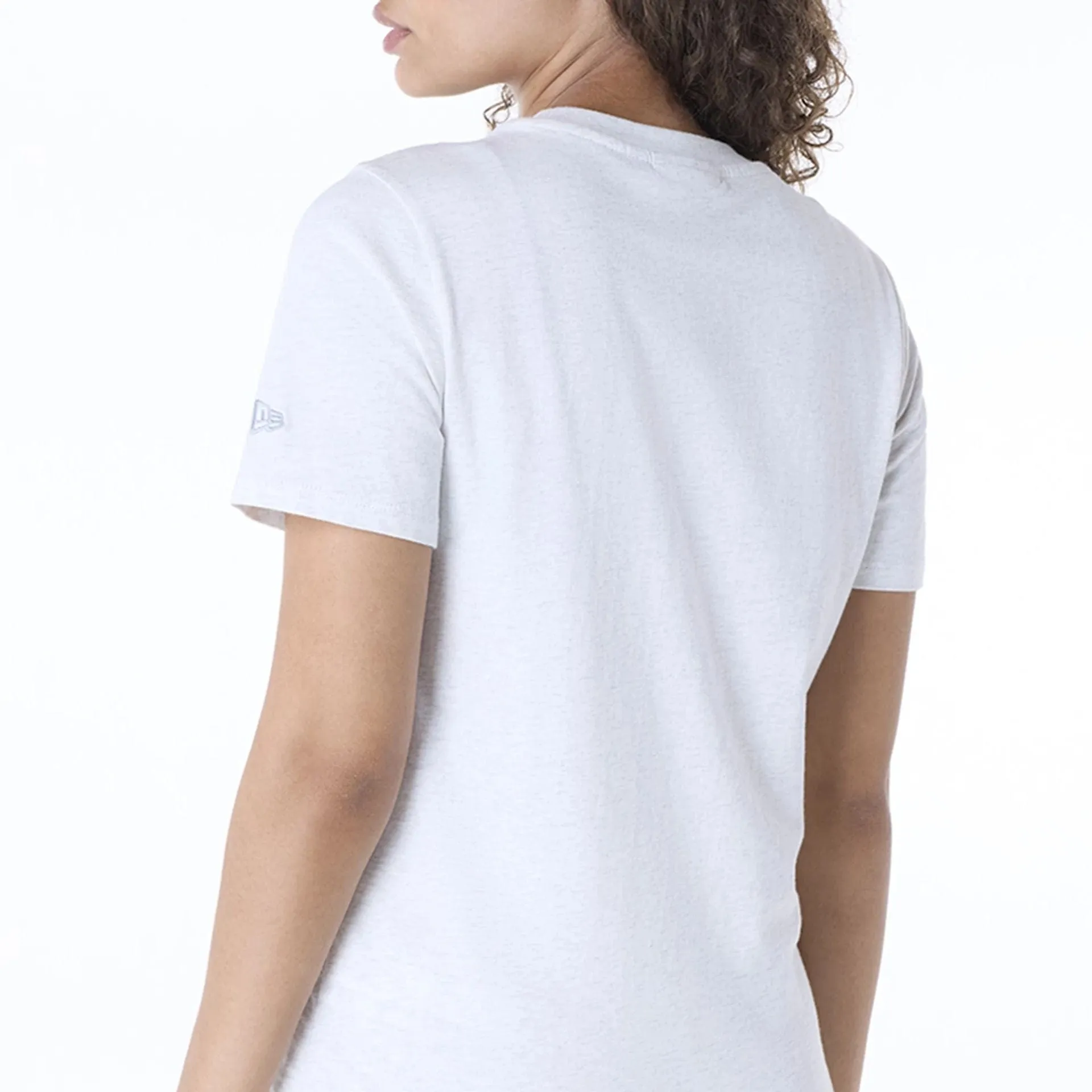 LA Dodgers Womens MLB League Essential Pastel Grey T-Shirt NEW ERA