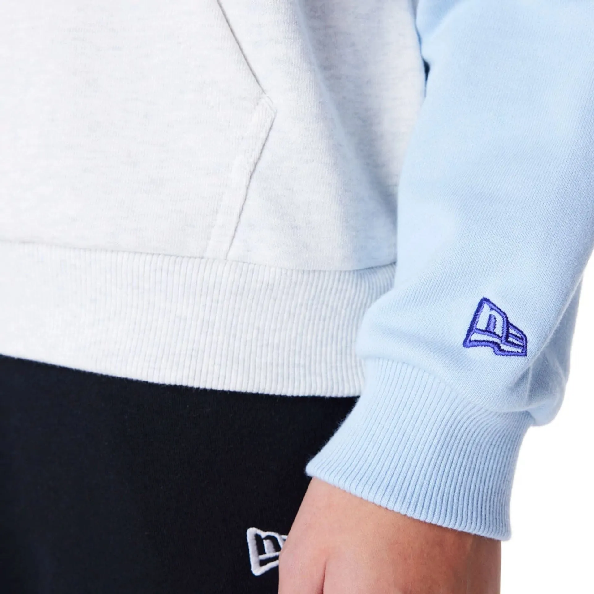 LA Lakers Womens NBA Pastel Blue Oversized Pullover Hoodie NEW ERA