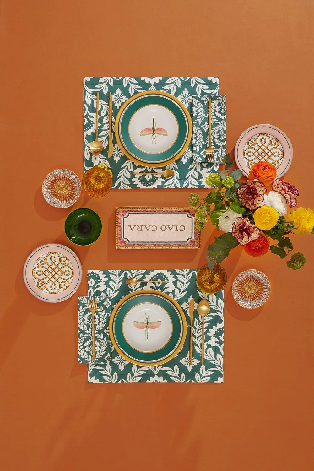 Large Napkins Set Of 6 - Green Garland