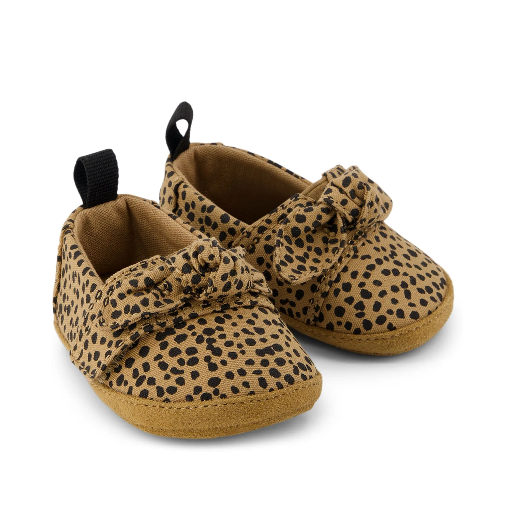 Layette Alpargata Brown Mini Cheetah Toddler Crib Shoe