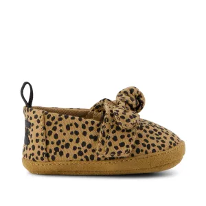 Layette Alpargata Brown Mini Cheetah Toddler Crib Shoe