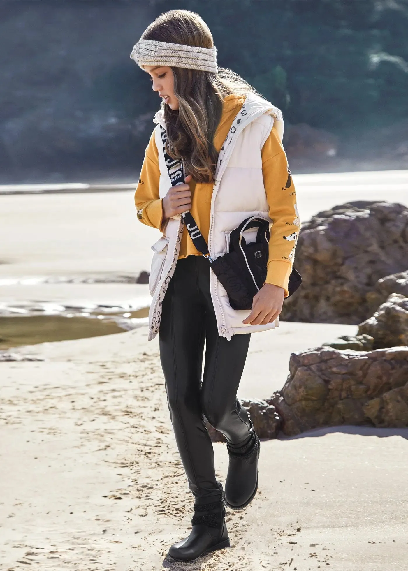 Leatherette Leggings Girl | Mayoral