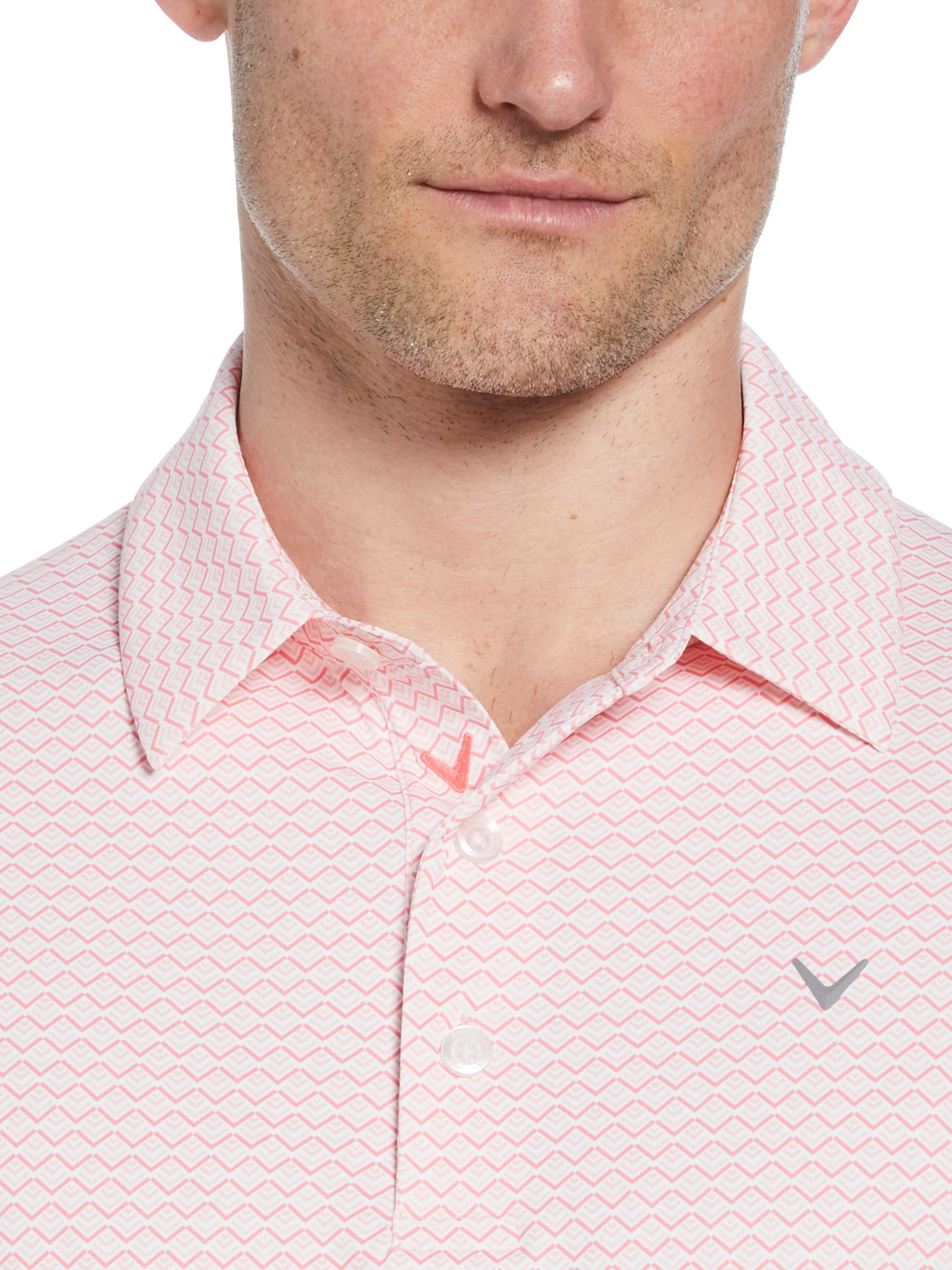 Mens Chevron Printed Polo Callaway Apparel
