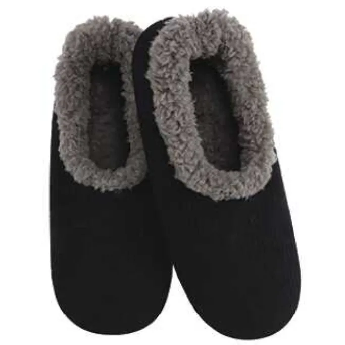 Men's Classic Snoozies Sherpa Lined Corduroy Slippers - Navy