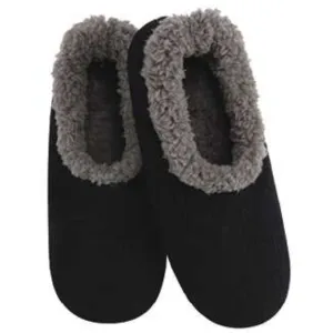 Men's Classic Snoozies Sherpa Lined Corduroy Slippers - Navy
