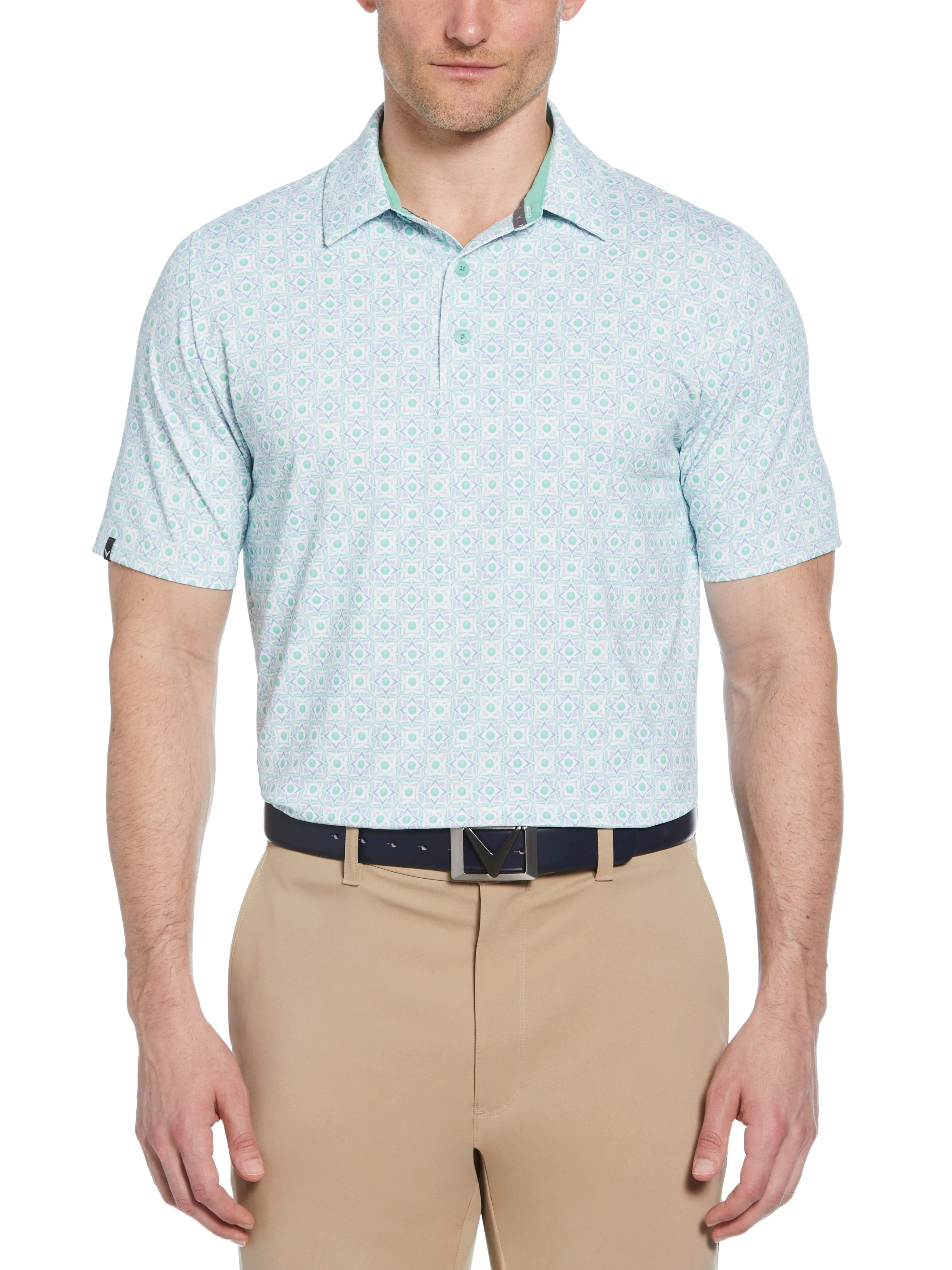 Mens Foulard Print Golf Polo Callaway Apparel