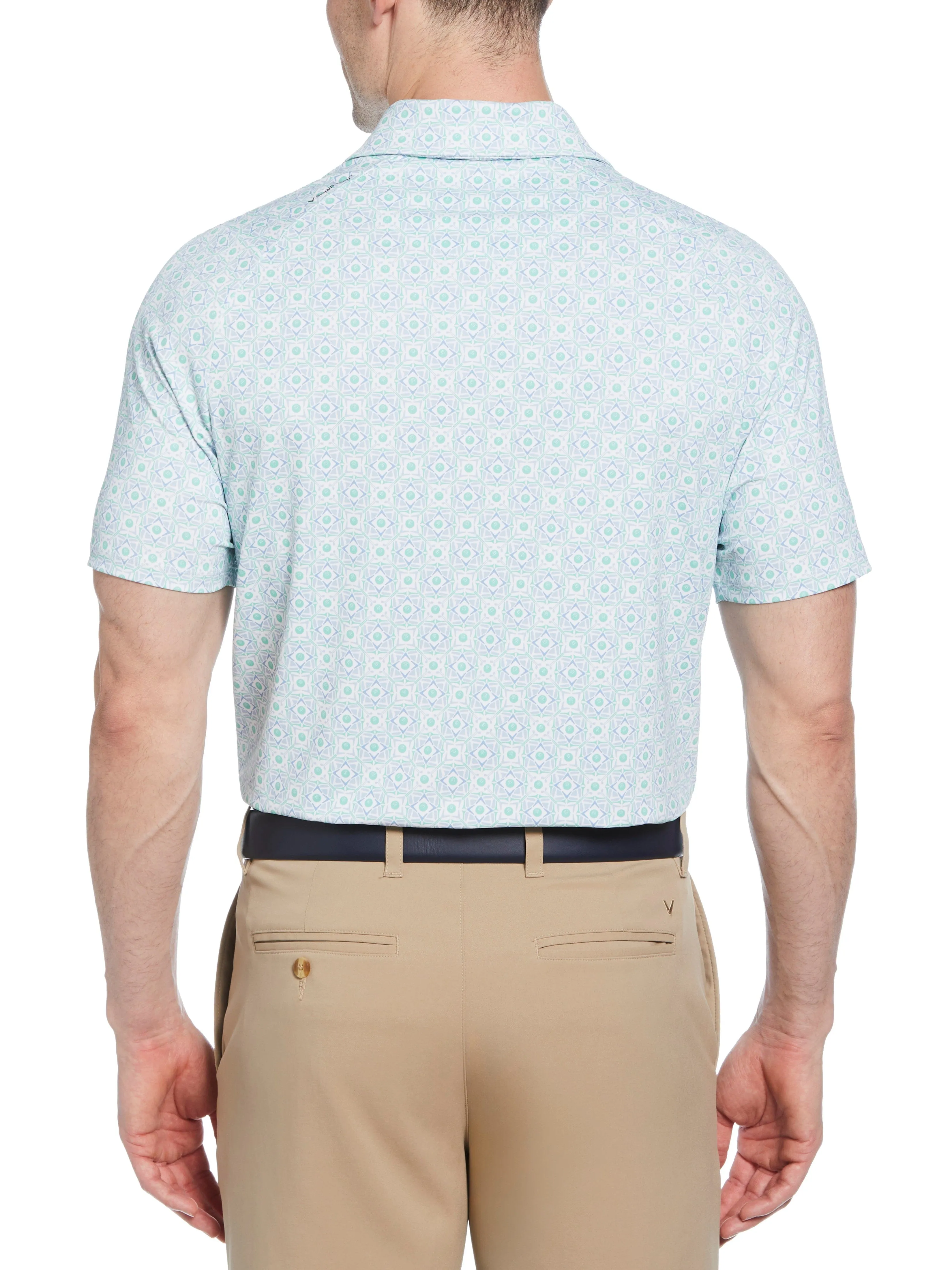 Mens Foulard Print Golf Polo Callaway Apparel