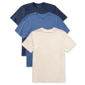 Mens Solid 3-Pack Crusher Tee  Multi 7 LIFE IS GOOD