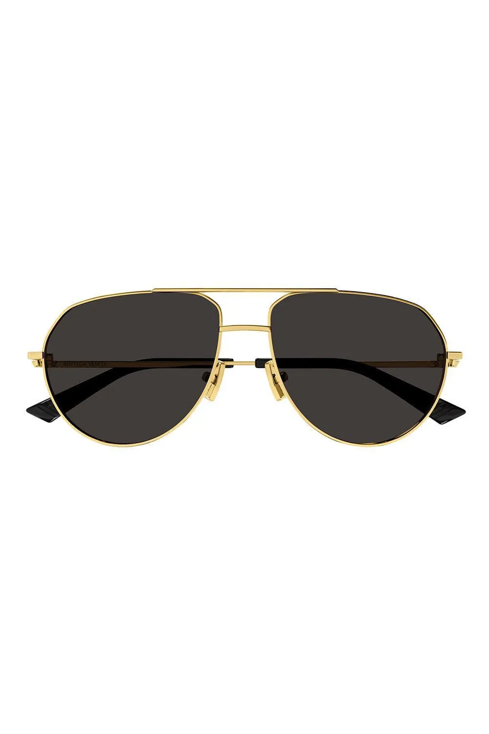 Minimalist Full Rim Aviator - Gold Grey
