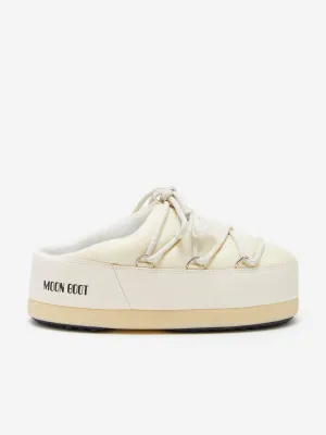 Moon Boot Kids EVX Nylon Mules in Ivory