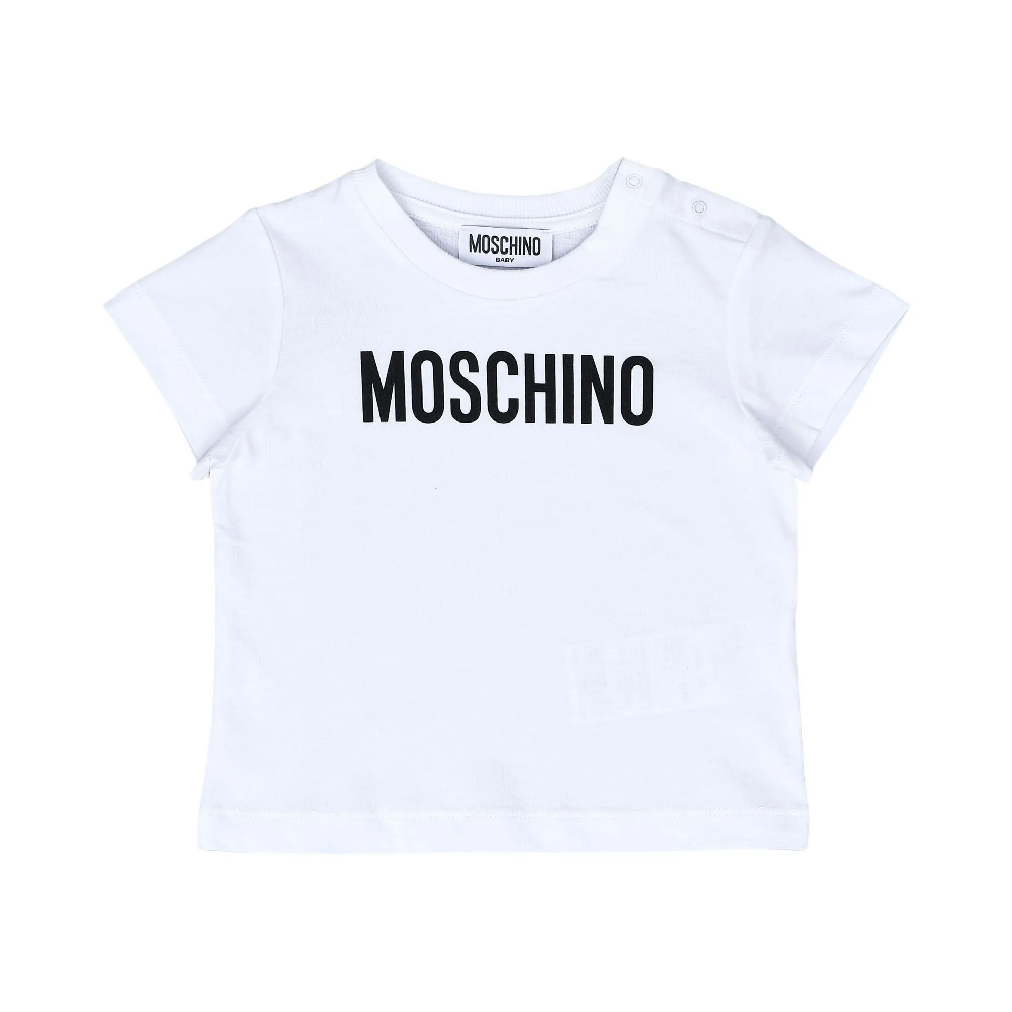 Moschino Kids Babies Cotton T-shirt With Logo