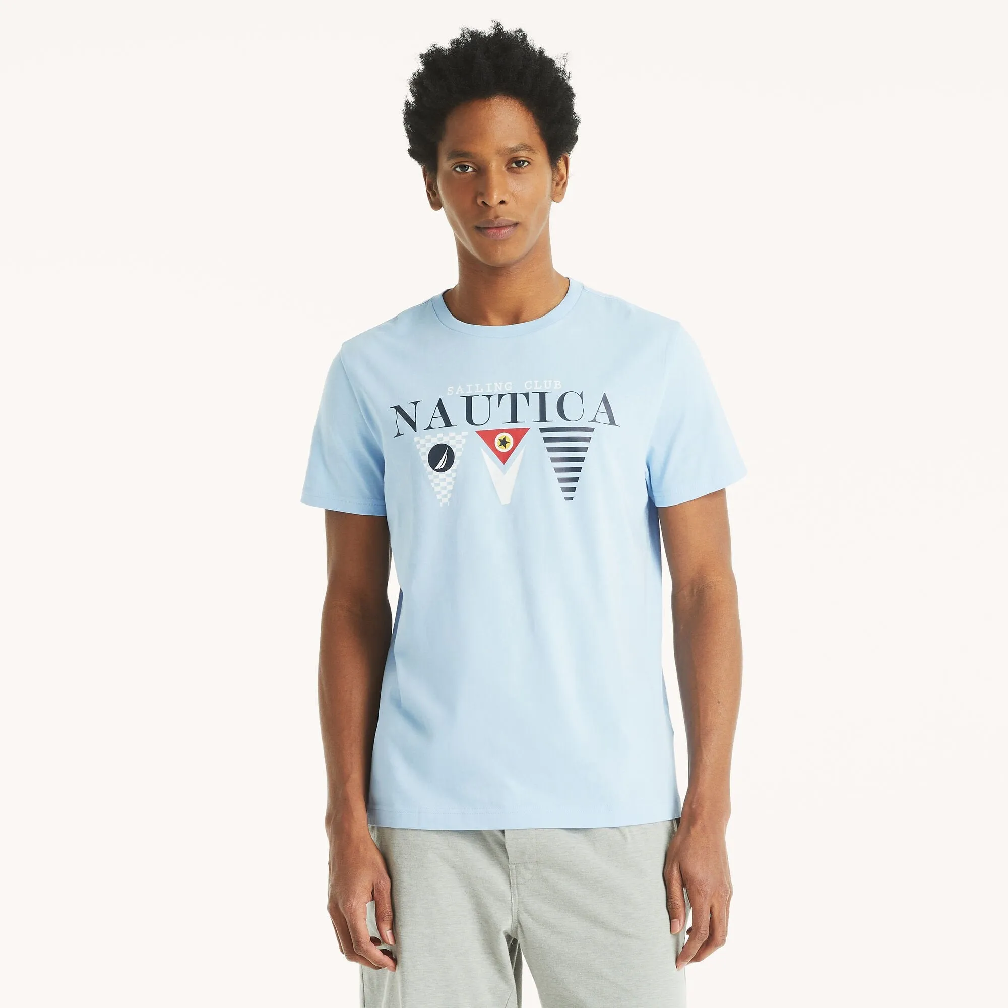 Nautica Mens Flag Graphic T-Shirt