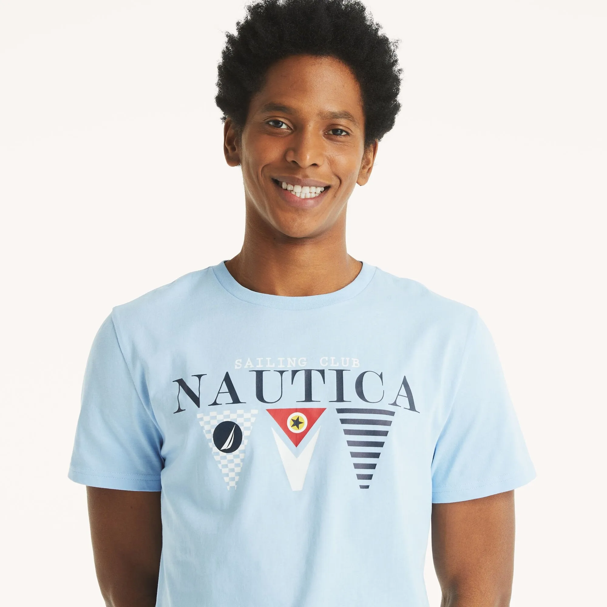 Nautica Mens Flag Graphic T-Shirt