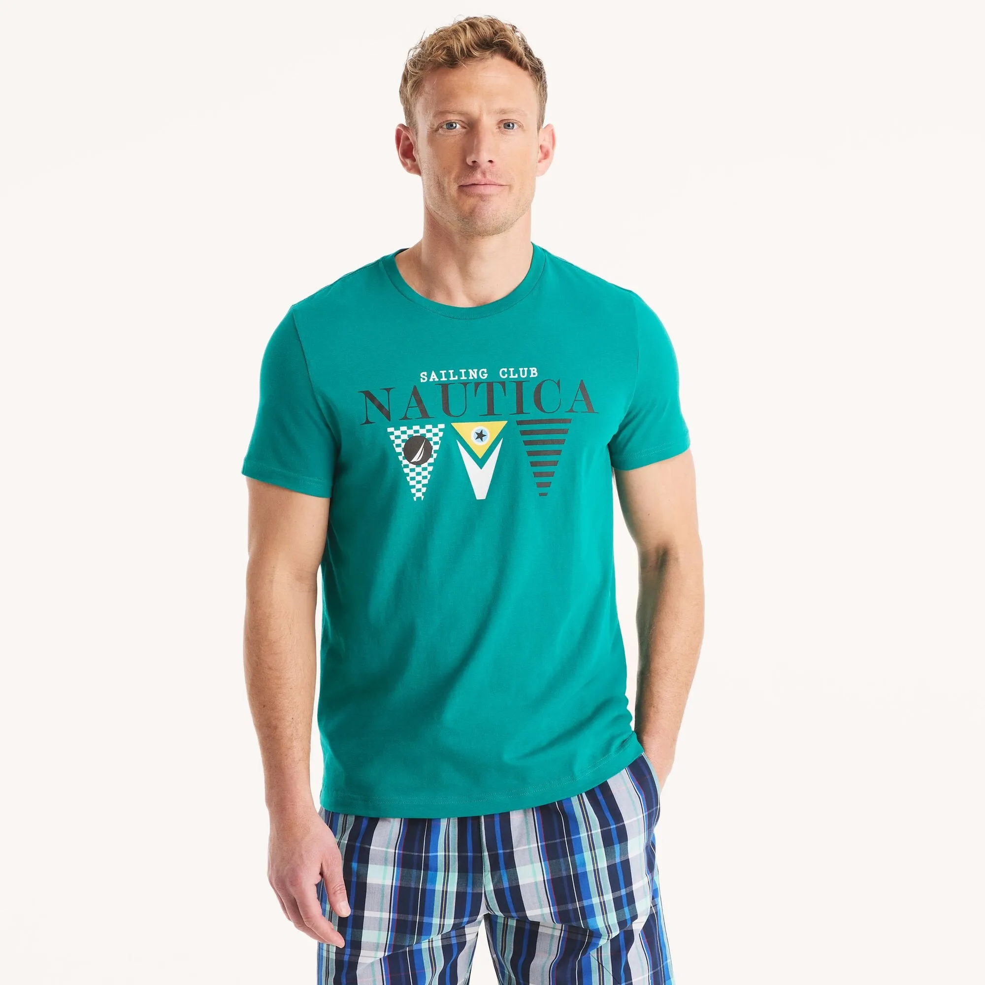 Nautica Mens Flag Graphic T-Shirt