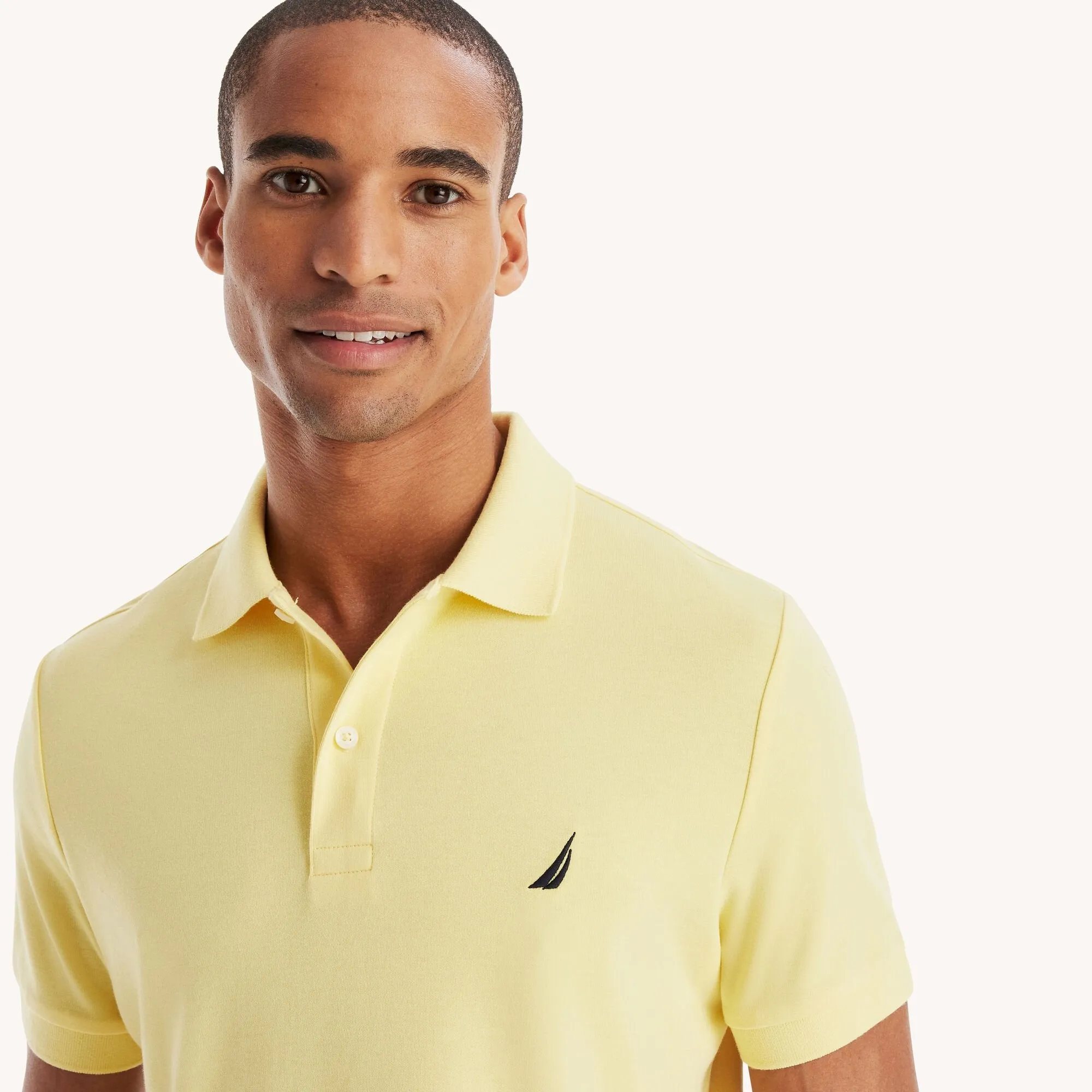 Nautica Mens Slim Fit Interlock Polo