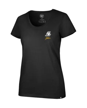 Neon Backer Club Womens Los Angeles Lakers Tee