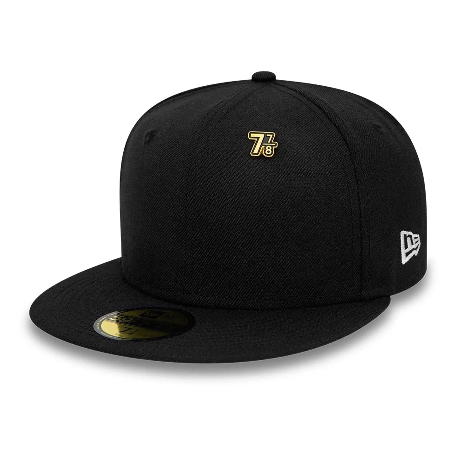 New Era 7 7/8 59FIFTY Day Black Pin Badge NEW ERA