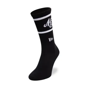 New Era Heritage Logo Black Crew Socks NEW ERA