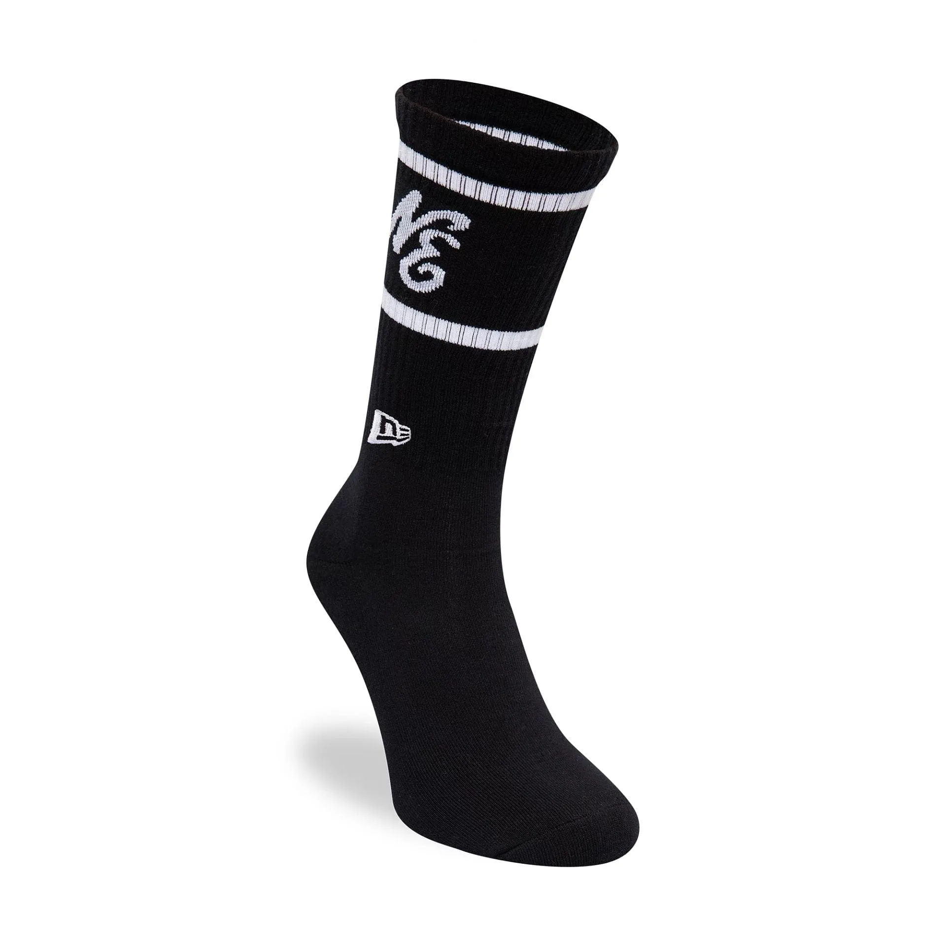 New Era Heritage Logo Black Crew Socks NEW ERA