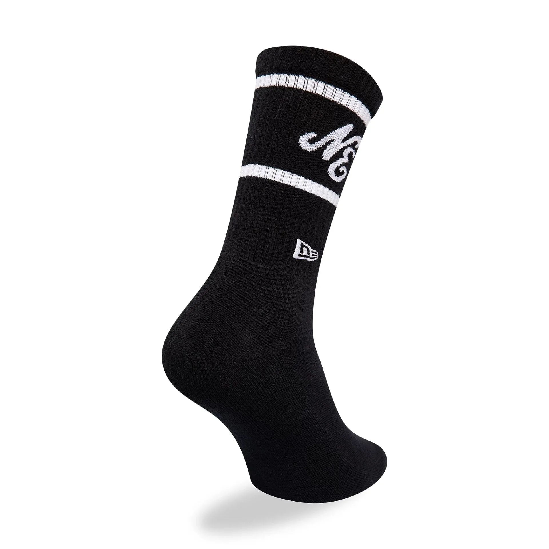 New Era Heritage Logo Black Crew Socks NEW ERA