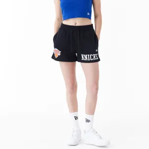 New York Knicks Womens NBA Team Logo Black Shorts NEW ERA