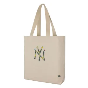 New York Yankees MLB Floral Beige Tote Bag NEW ERA
