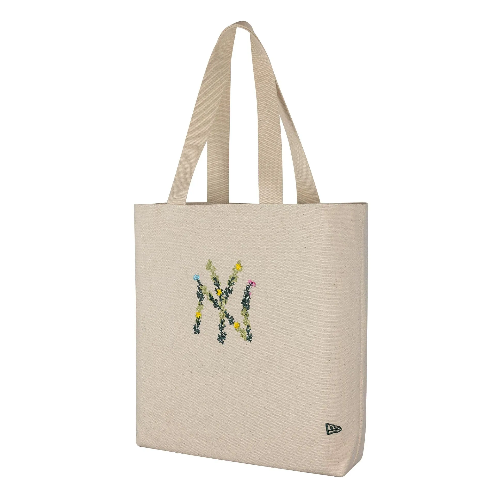 New York Yankees MLB Floral Beige Tote Bag NEW ERA