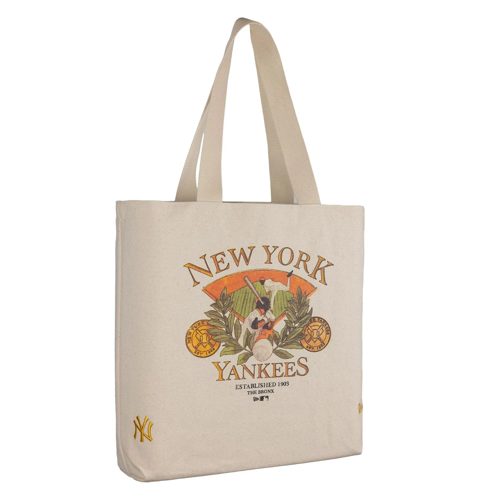 New York Yankees MLB Graphic Cream Tote Bag NEW ERA