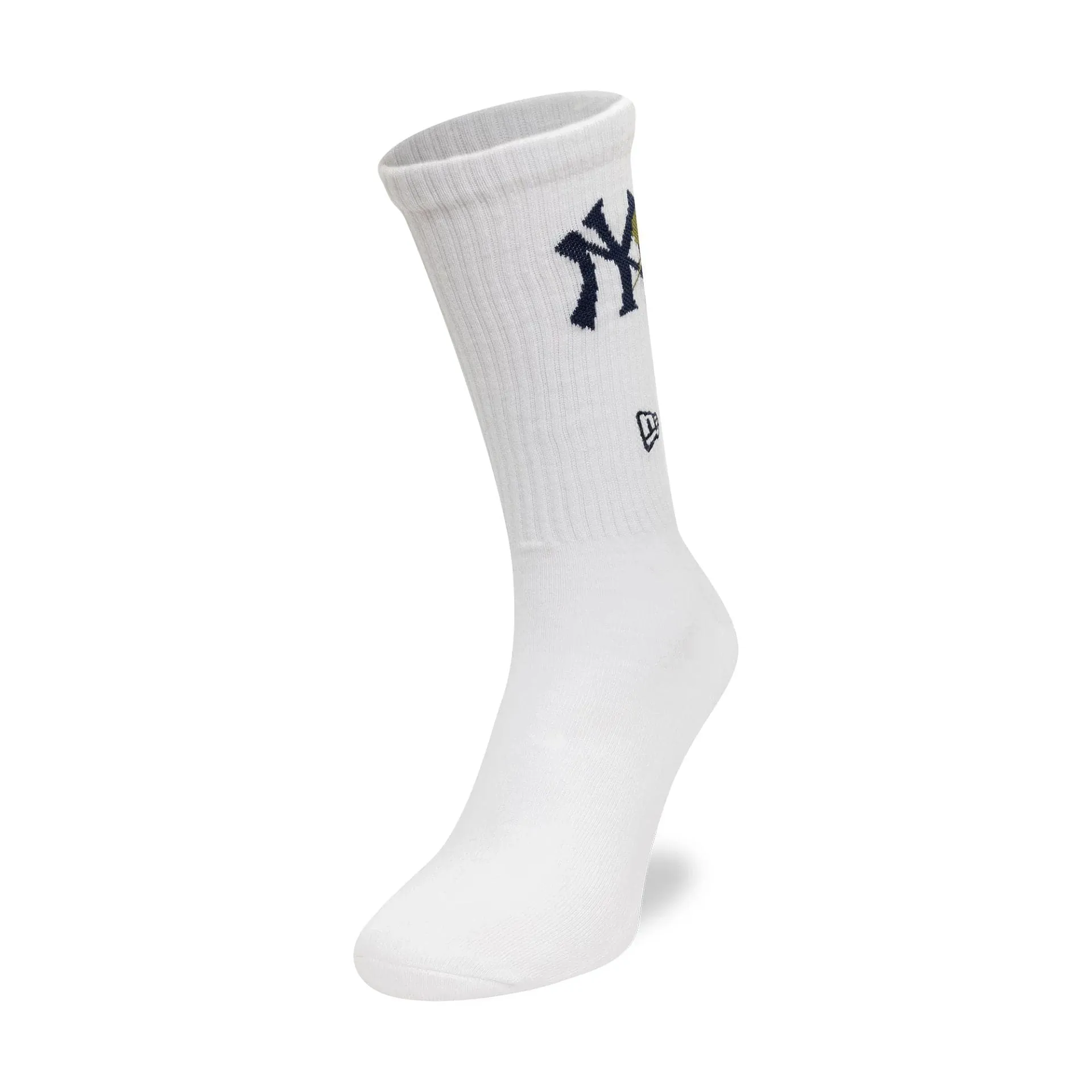 New York Yankees MLB Icon White Crew Socks NEW ERA