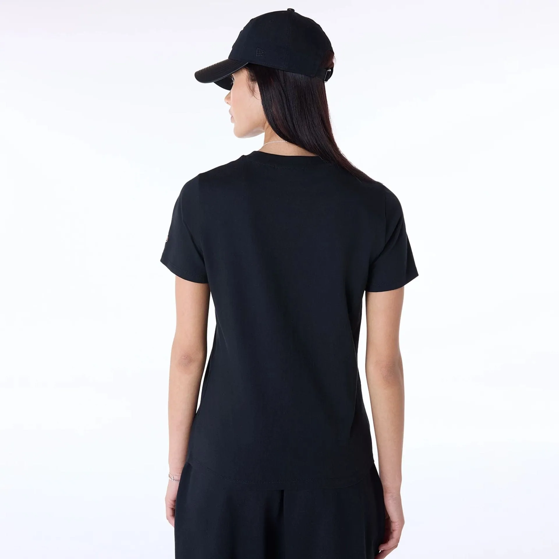 New York Yankees Womens MLB Black T-Shirt NEW ERA
