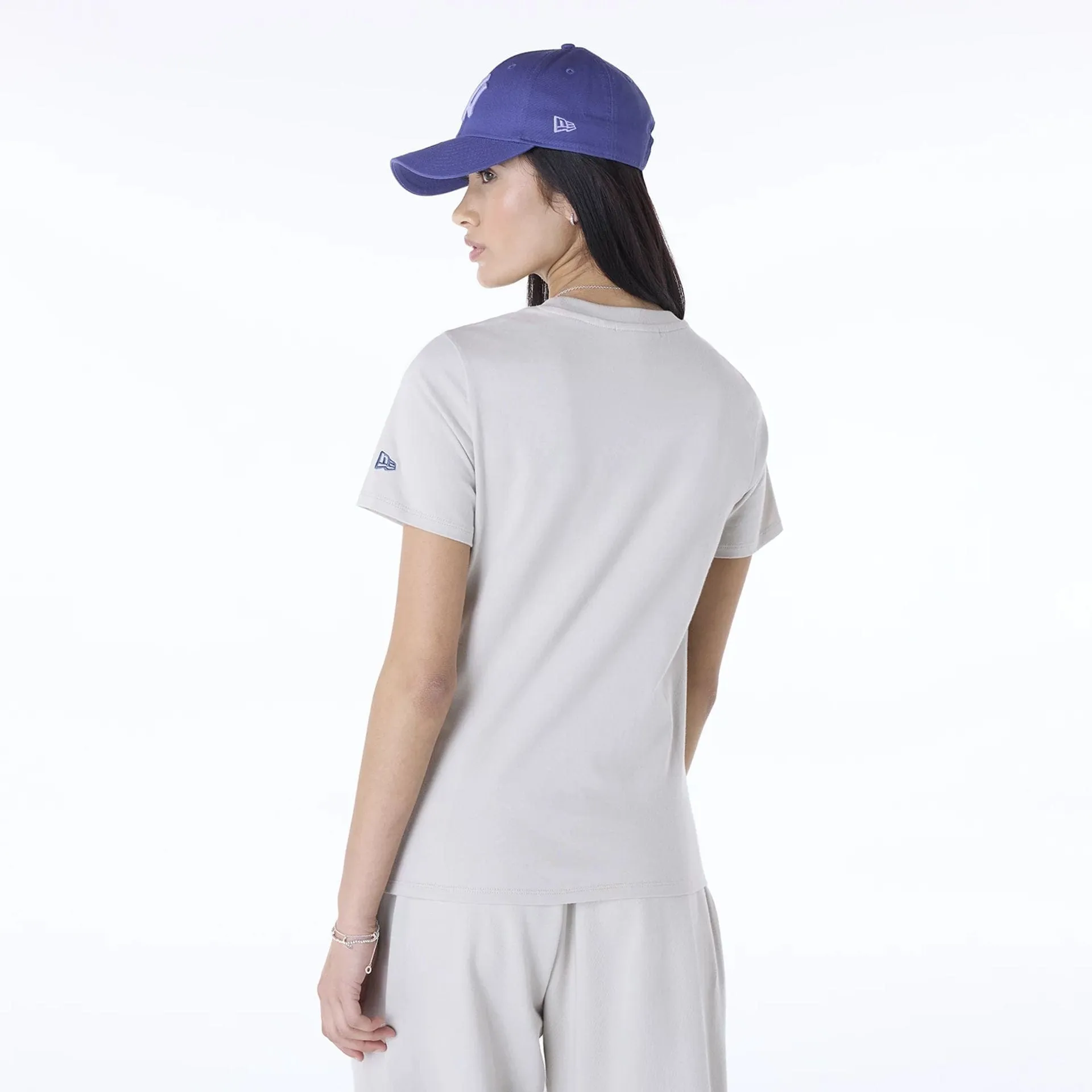 New York Yankees Womens MLB Cream T-Shirt NEW ERA