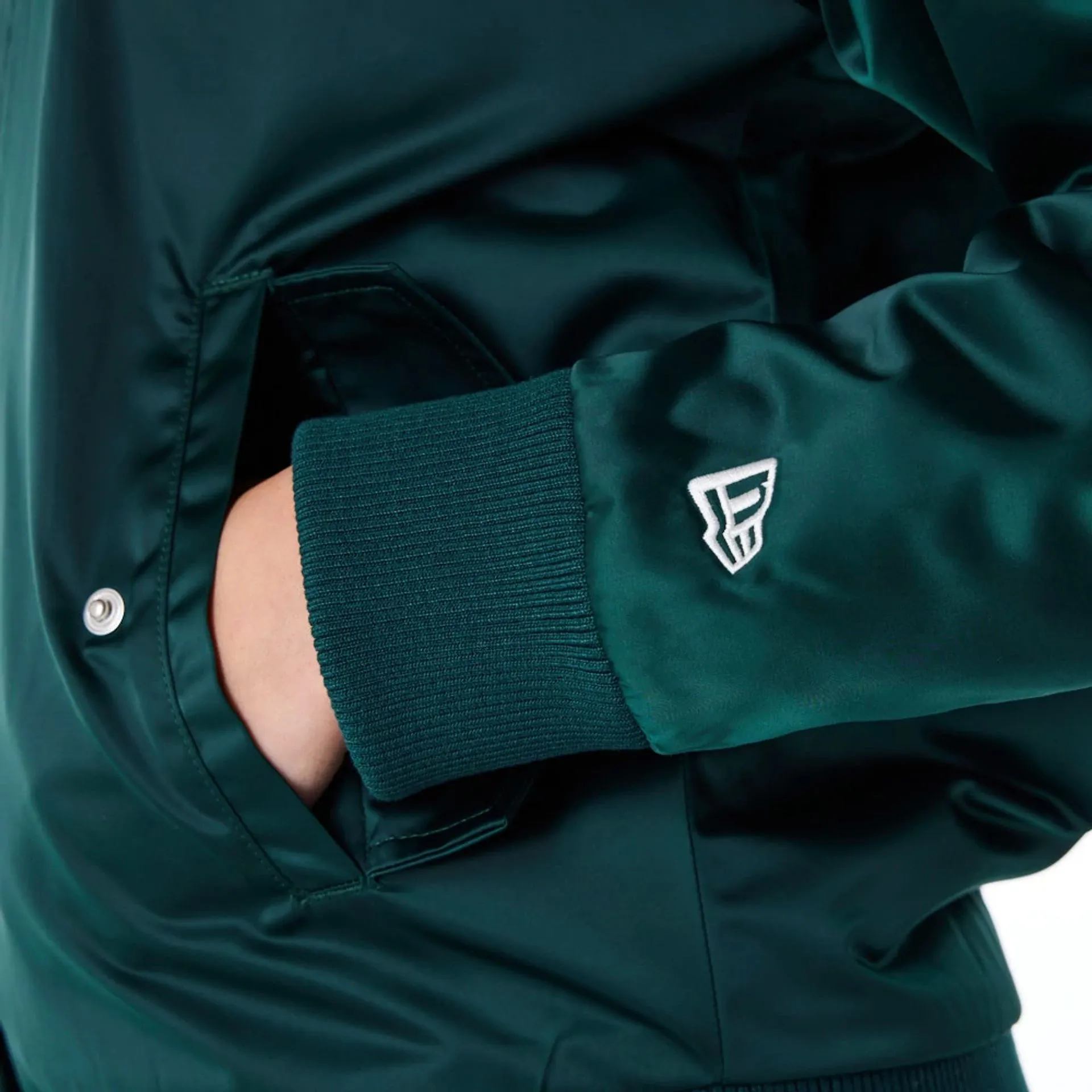 New York Yankees Womens MLB Dark Green Bomber Jacket NEW ERA