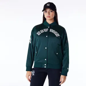 New York Yankees Womens MLB Dark Green Bomber Jacket NEW ERA