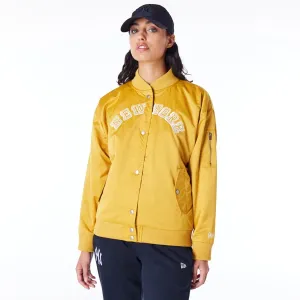 New York Yankees Womens MLB Dark Yellow Bomber Jacket NEW ERA