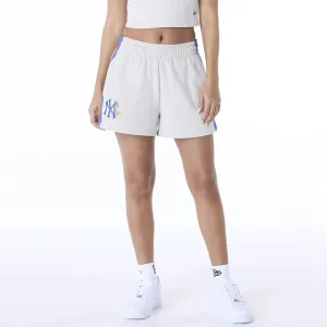 New York Yankees Womens MLB Floral Cream Shorts NEW ERA
