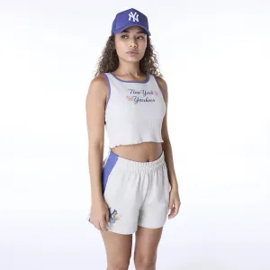 New York Yankees Womens MLB Floral Cream Vest NEW ERA