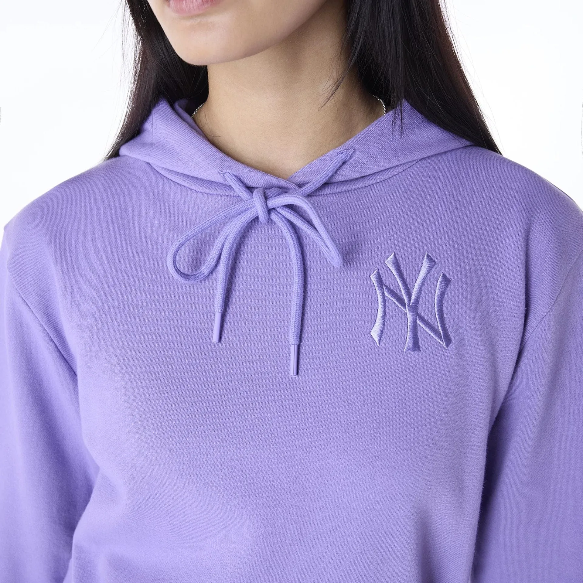 New York Yankees Womens MLB League Essential Purple Pullover Hoodie NEW ERA