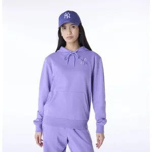 New York Yankees Womens MLB League Essential Purple Pullover Hoodie NEW ERA