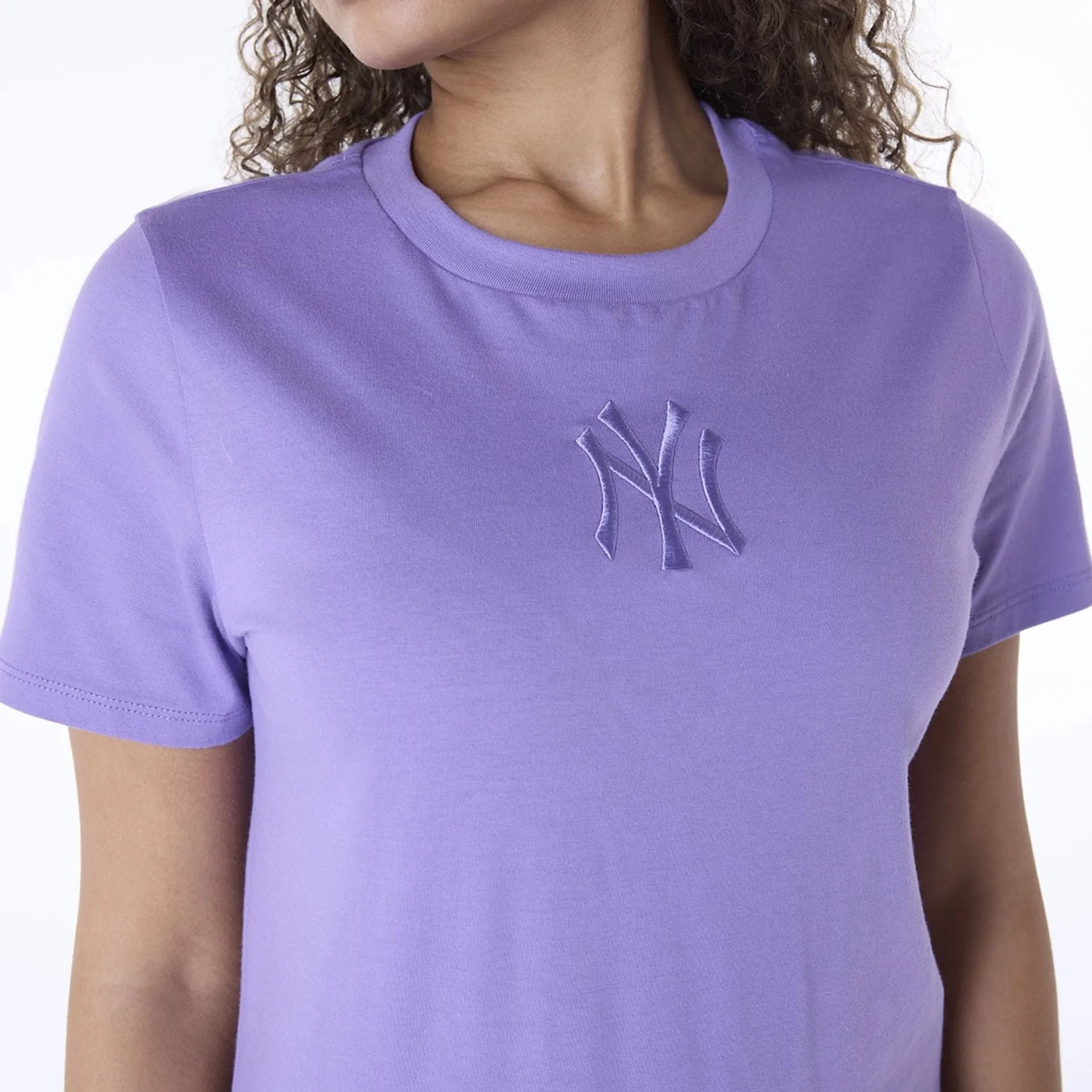 New York Yankees Womens MLB League Essential Purple T-Shirt NEW ERA
