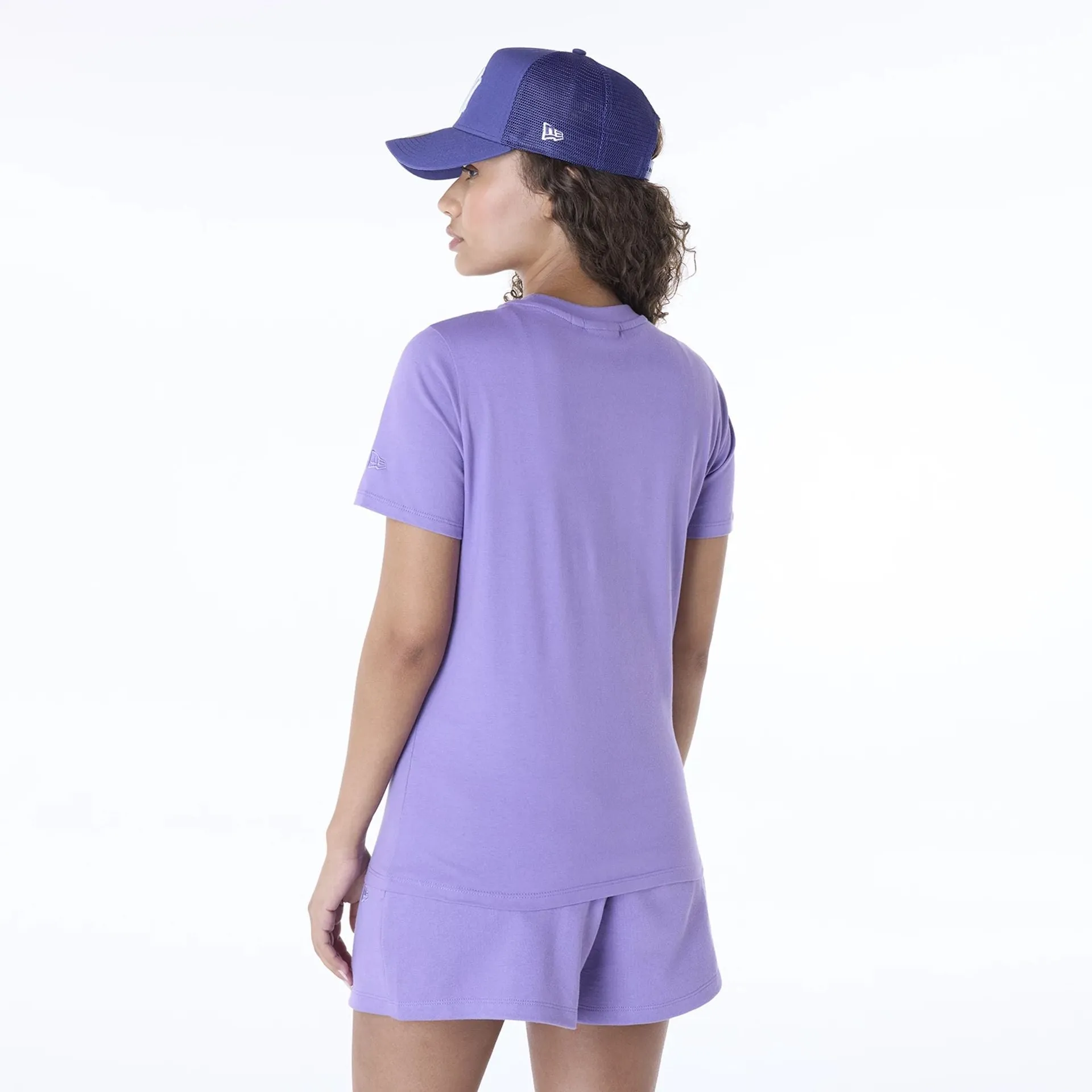 New York Yankees Womens MLB League Essential Purple T-Shirt NEW ERA