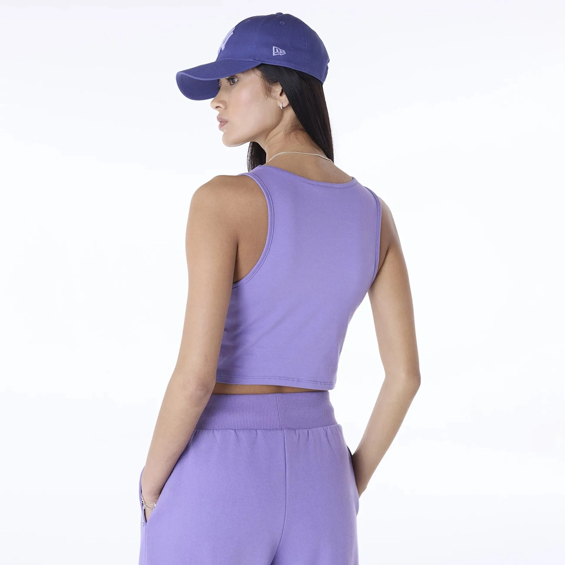 New York Yankees Womens MLB League Essential Purple Vest NEW ERA
