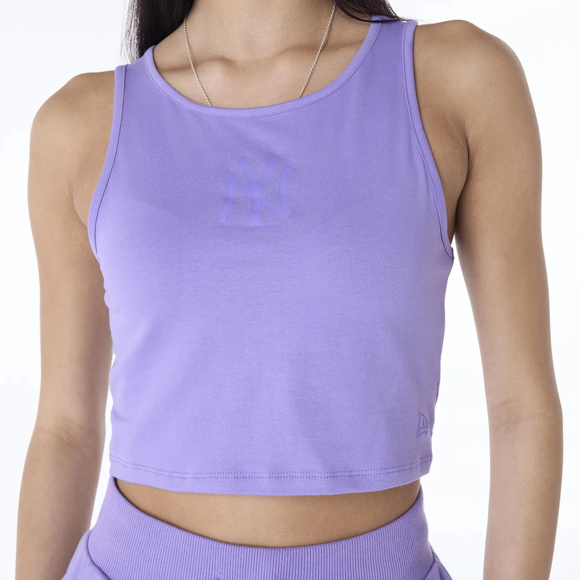 New York Yankees Womens MLB League Essential Purple Vest NEW ERA