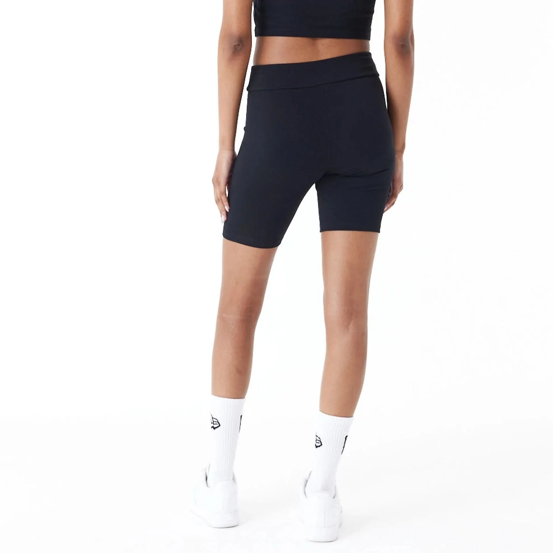 New York Yankees Womens MLB Lifestyle Black Cycling Shorts NEW ERA