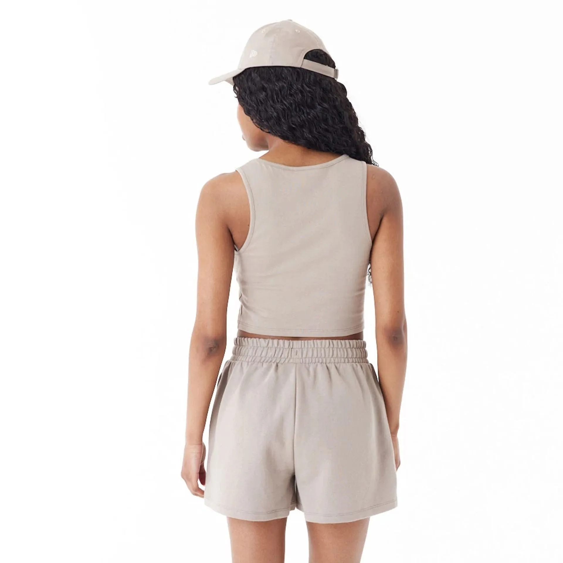 New York Yankees Womens MLB Lifestyle Brown Crop Tank Top NEW ERA