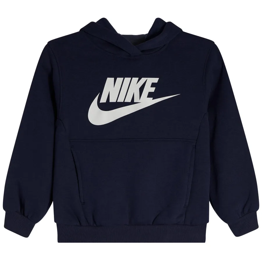 NIKE KID'S CLUB FLECEE NAVY HOODIE
