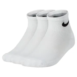 NIKE KID'S CUSHIONS ANKLE 3 PACKS WHITE SOCKS